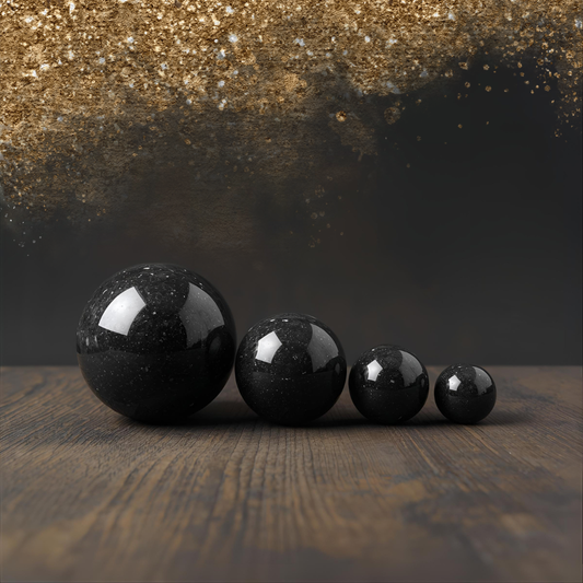 Shungite Spheres – Radiant Harmony & 360° Protection