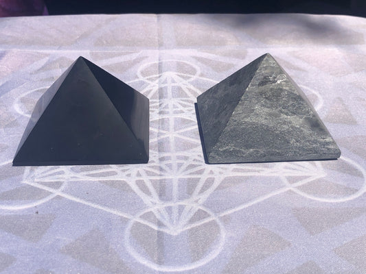 Large Shungite and Soapstone Pyramid Harmonisers (3.2m influence range)