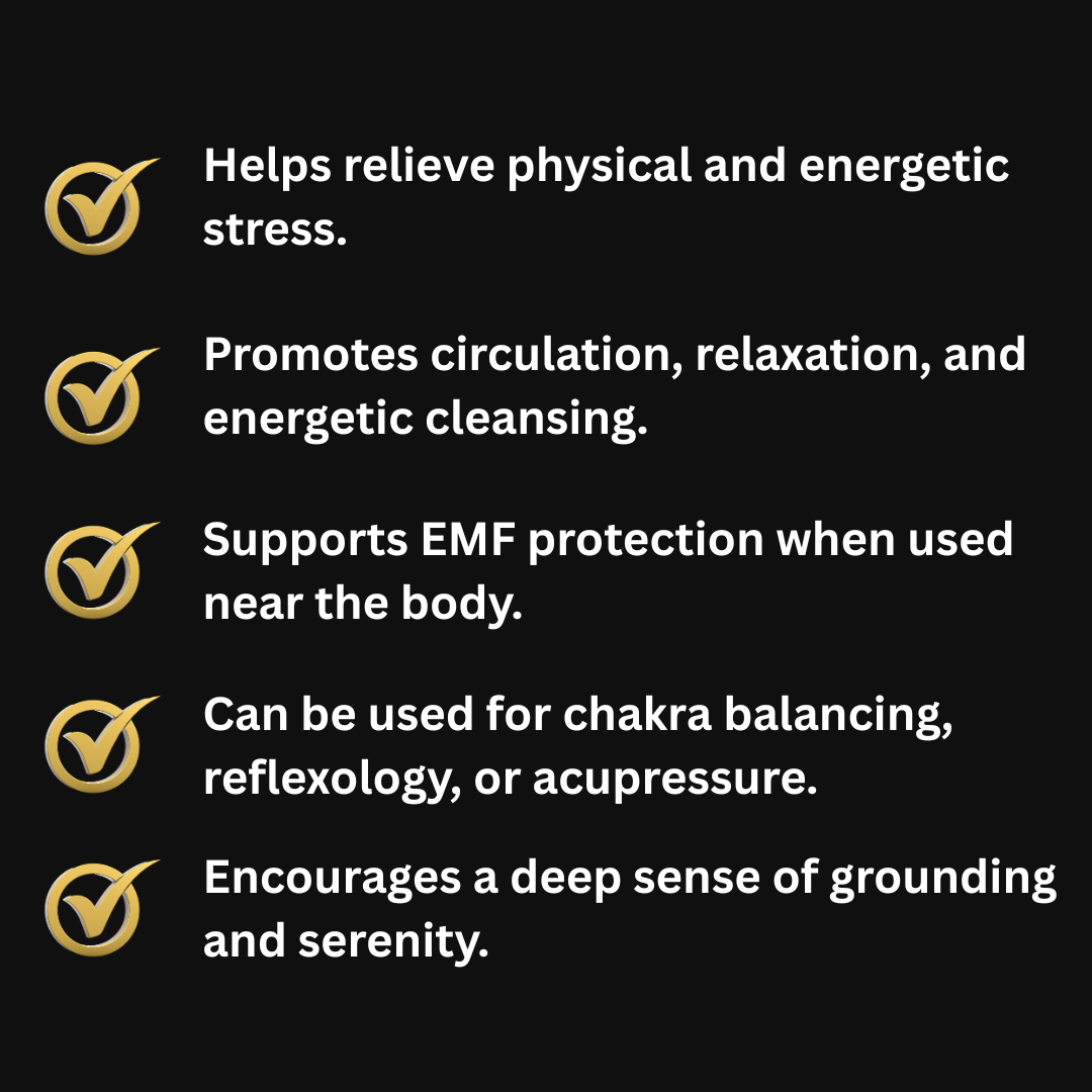 Shungite Massage Wand – Grounding Touch for Energy and Relaxation